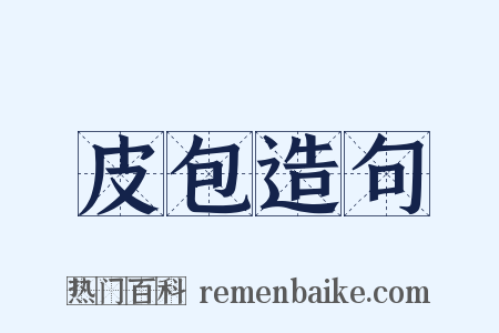 皮包造句是什么意思的图片